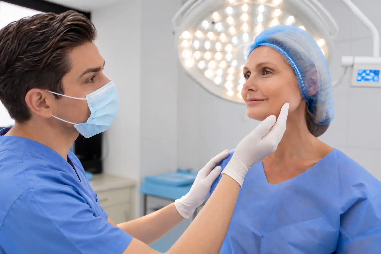 Facial surgery in Playa del Carmen for facelift, brow lift, and eyelid surgery